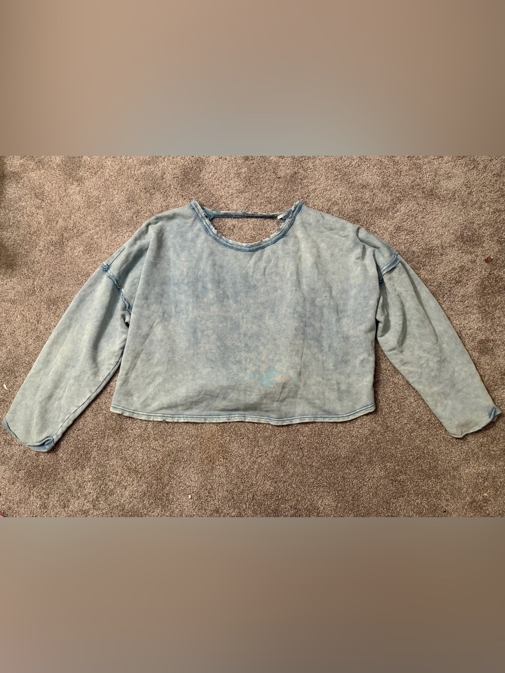 Free People Open Back Sweatshirt